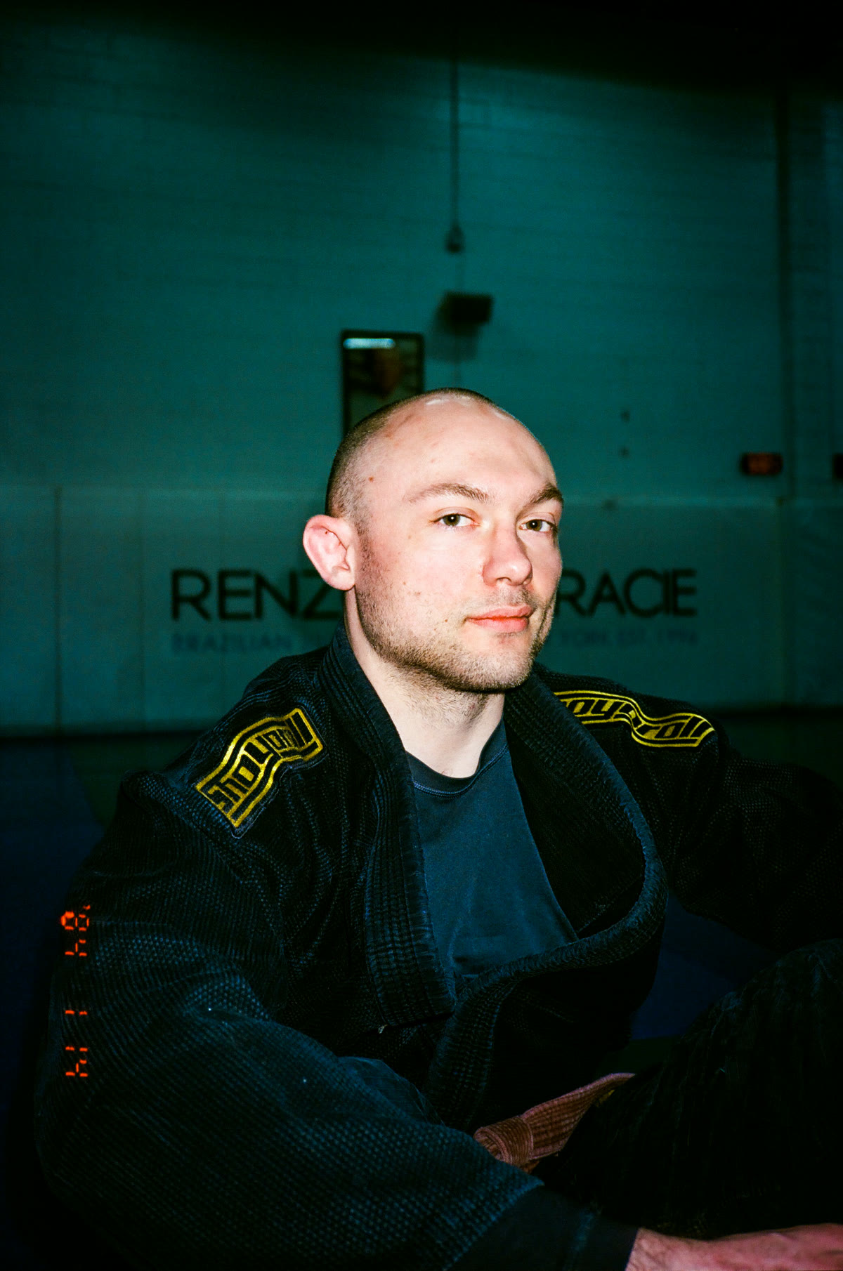 Taylor Kenny in a black gi at the academy